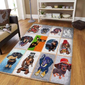 Dachshund Life Rug Sport Decor Gift Floor Decor Living Room Carpet Rug Area Rug - 02b5a403e26c