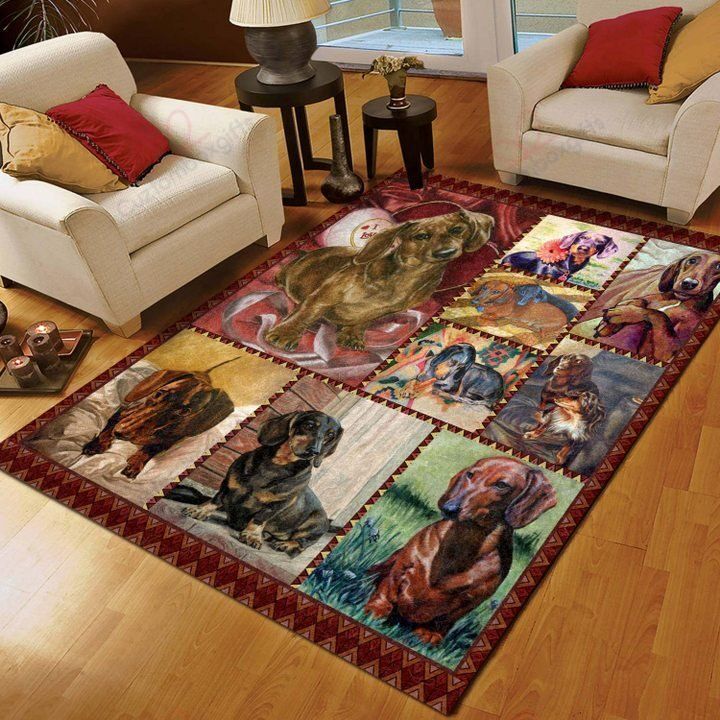 Dachshund Love Bow Rug Sport Decor Gift Floor Decor Living Room Carpet Rug Area Rug - 489f398027aa Dachshund Love Bow Rug Sport Decor Gift Floor Decor Living Room Carpet Rug Area Rug - 489f398027aa