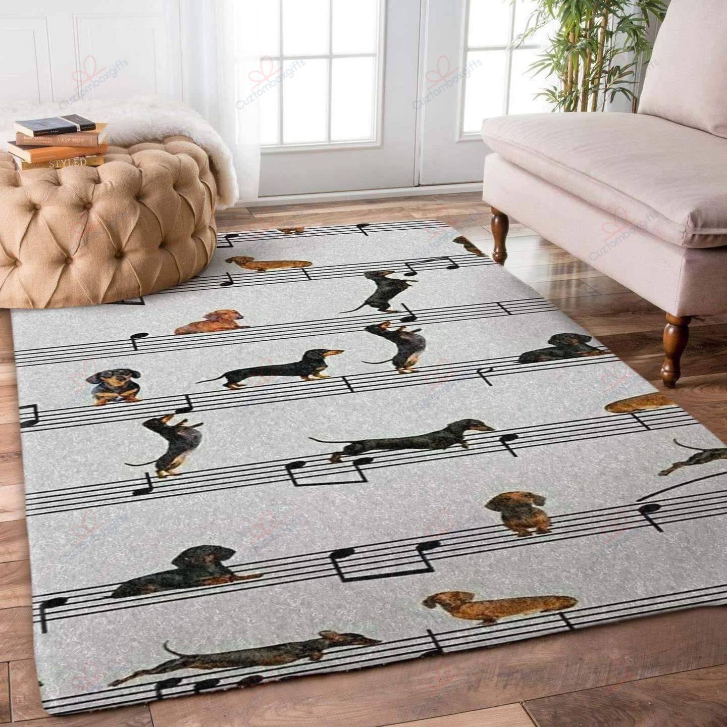 Dachshund Love Music Rug Sport Decor Gift Floor Decor Living Room Carpet Rug Area Rug - 8b3a8a42f945 Dachshund Love Music Rug Sport Decor Gift Floor Decor Living Room Carpet Rug Area Rug - 8b3a8a42f945