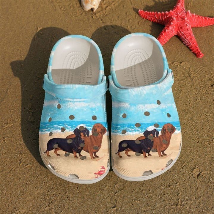 Dachshund On The Beach Sku 722 Crocs Clog Clog Shoes Dachshund On The Beach Sku 722 Crocs Clog Clog Shoes