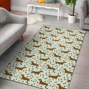 Dachshund Pattern 1 Rug Sport Decor Gift Floor Decor Living Room Carpet Rug Area Rug - 847c0d72ab48
