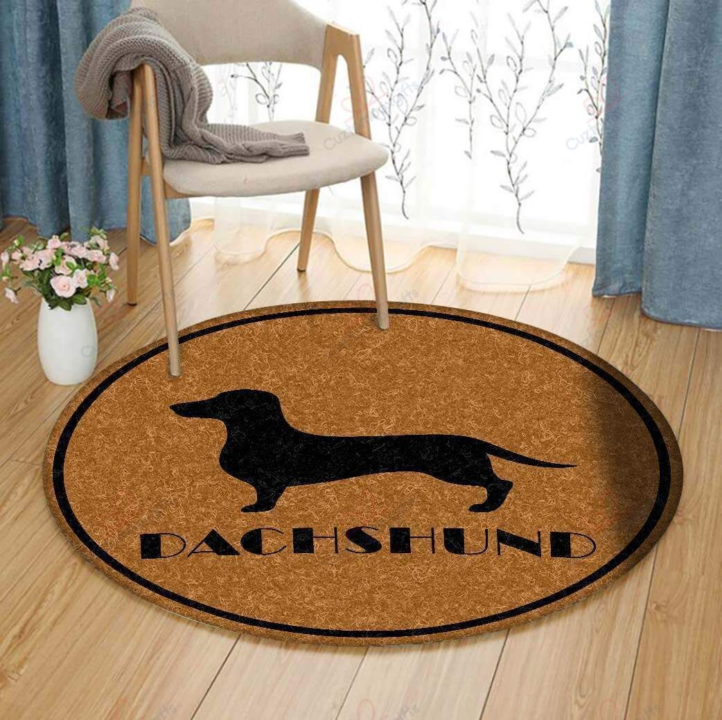 Dachshund Pattern 1 Round Carpet Floor Rug Living Room Bedroom Decor Round Area Rug Carpet Dachshund Pattern 1 Round Carpet Floor Rug Living Room Bedroom Decor Round Area Rug Carpet
