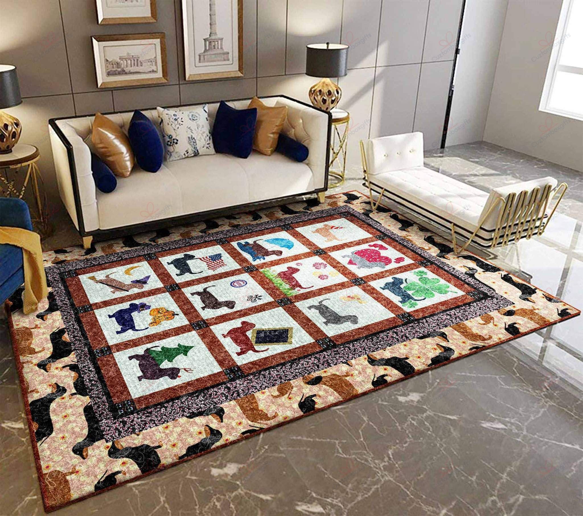 Dachshund Pattern 1 Rug Sport Decor Gift Floor Decor Living Room Carpet Rug Area Rug - 47021f0ff4d1 Dachshund Pattern 1 Rug Sport Decor Gift Floor Decor Living Room Carpet Rug Area Rug - 47021f0ff4d1
