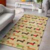 Dachshund Pattern 6 Rug Sport Decor Gift Floor Decor Living Room Carpet Rug Area Rug - 793551d7da4d