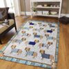 Dachshund Pattern 7 Rug Sport Decor Gift Floor Decor Living Room Carpet Rug Area Rug - 6c3ee64dbcf3