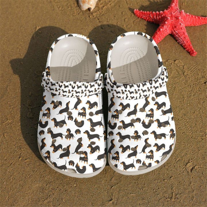Dachshund Pattern Sku 736 Crocs Crocband Clog Comfortable For Mens Womens Classic Clog Water Shoes Dachshund Pattern Sku 736 Crocs Crocband Clog Comfortable For Mens Womens Classic Clog Water Shoes