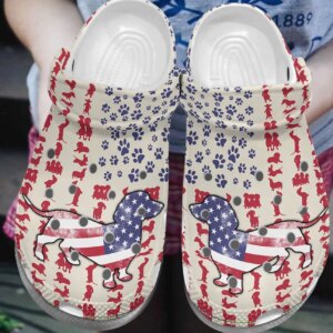 Dachshund Personalize Clog Custom Crocs Fashionstyle Comfortable For Women Men Kid Print 3D American Dachshund