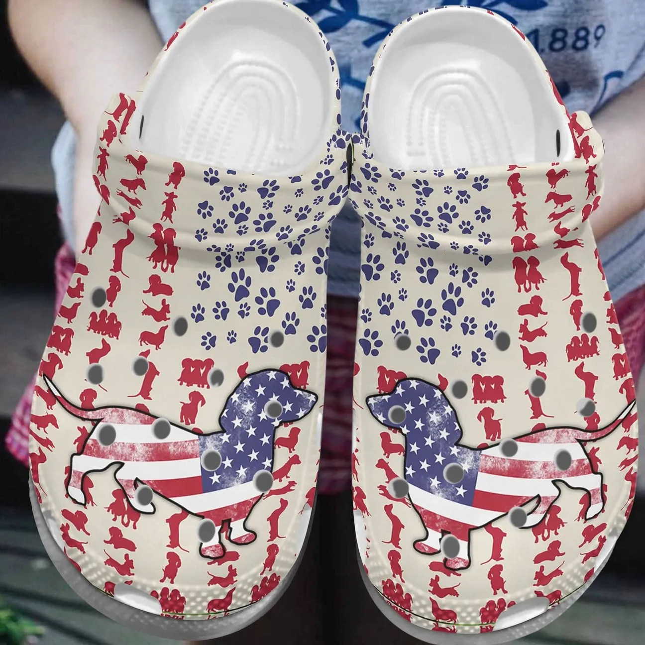 Dachshund Personalize Clog Custom Crocs Fashionstyle Comfortable For Women Men Kid Print 3D American Dachshund Dachshund Personalize Clog Custom Crocs Fashionstyle Comfortable For Women Men Kid Print 3D American Dachshund