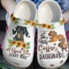 Dachshund Personalize Clog Custom Crocs Fashionstyle Comfortable For Women Men Kid Print 3D Coffee And Dachshund