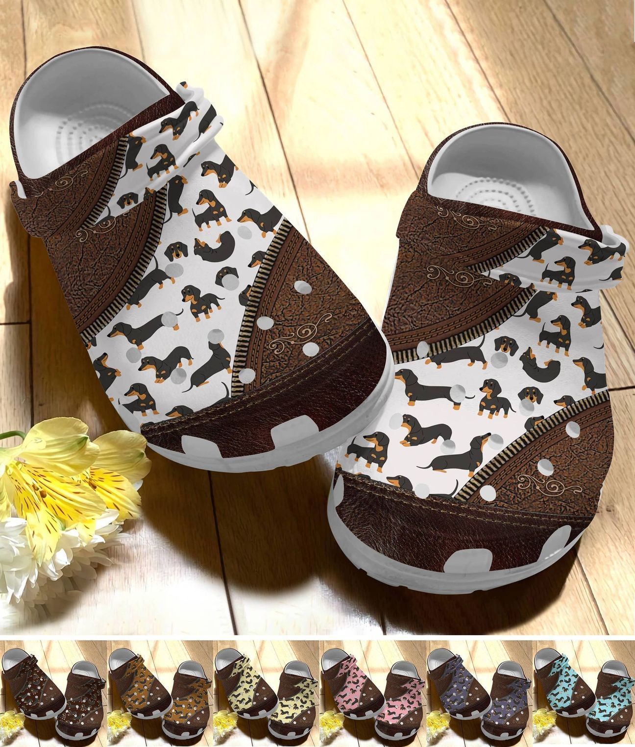 Dachshund Personalize Clog Custom Crocs Fashionstyle Comfortable For Women Men Kid Print 3D Dachshund Pattern Collection Dachshund Personalize Clog Custom Crocs Fashionstyle Comfortable For Women Men Kid Print 3D Dachshund Pattern Collection