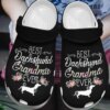 Dachshund Personalized Clog Custom Crocs Comfortablefashion Style Comfortable For Women Men Kid Print 3D Best Dachshund Grandma Ever