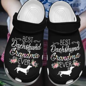 Dachshund Personalized Clog Custom Crocs Comfortablefashion Style Comfortable For Women Men Kid Print 3D Best Dachshund Grandma Ever