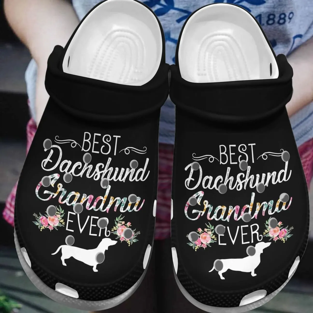 Dachshund Personalized Clog Custom Crocs Comfortablefashion Style Comfortable For Women Men Kid Print 3D Best Dachshund Grandma Ever Dachshund Personalized Clog Custom Crocs Comfortablefashion Style Comfortable For Women Men Kid Print 3D Best Dachshund Grandma Ever
