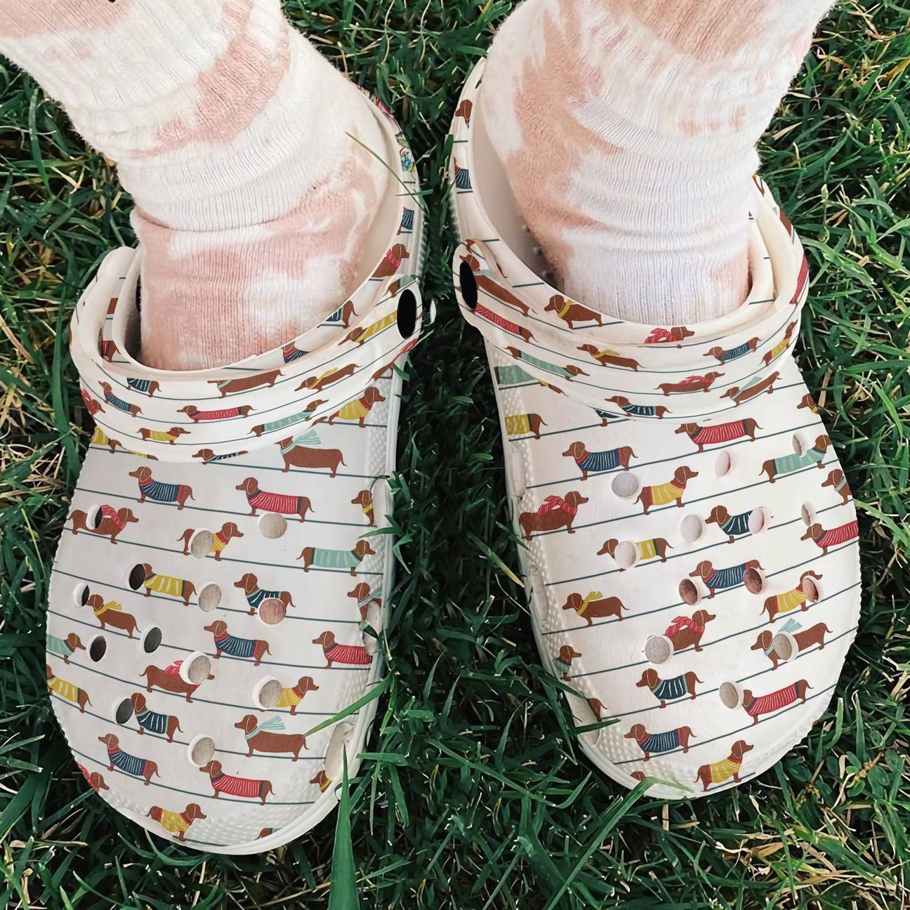 Dachshund Personalized Clog Custom Crocs Comfortablefashion Style Comfortable For Women Men Kid Print 3D Cute Dachsunds Line Dachshund Personalized Clog Custom Crocs Comfortablefashion Style Comfortable For Women Men Kid Print 3D Cute Dachsunds Line