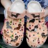 Dachshund Personalized Clog Custom Crocs Comfortablefashion Style Comfortable For Women Men Kid Print 3D Dachshund & Wine