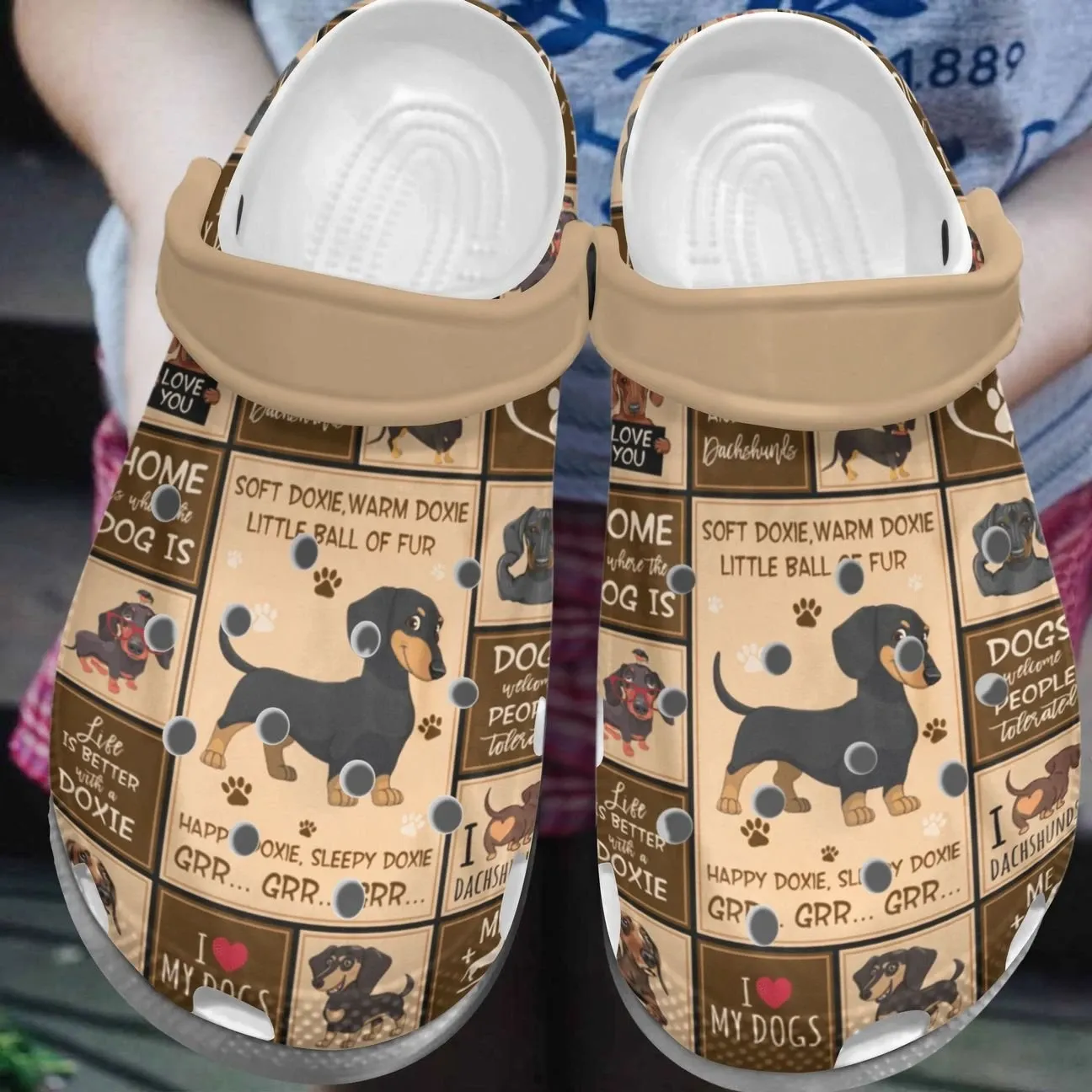 Dachshund Personalized Clog Custom Crocs Comfortablefashion Style Comfortable For Women Men Kid Print 3D I Love My Dogs Dachshund Personalized Clog Custom Crocs Comfortablefashion Style Comfortable For Women Men Kid Print 3D I Love My Dogs