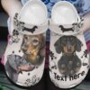 Dachshund Personalized Clog Custom Crocs Comfortablefashion Style Comfortable For Women Men Kid Print 3D Life Is Better With A Dachshund