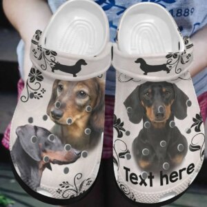 Dachshund Personalized Clog Custom Crocs Comfortablefashion Style Comfortable For Women Men Kid Print 3D Life Is Better With A Dachshund