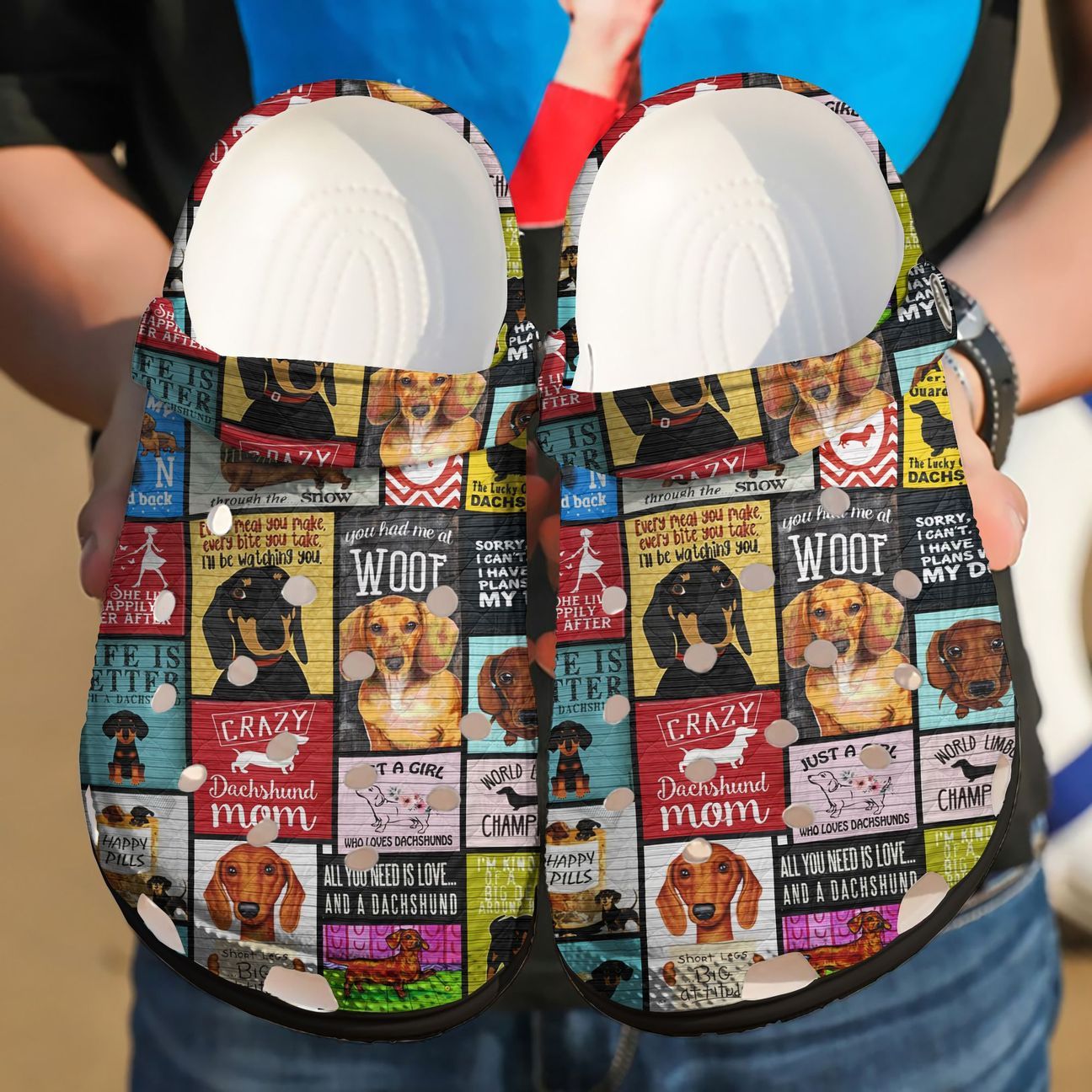 Dachshund Personalized Clog Custom Crocs Comfortablefashion Style Comfortable For Women Men Kid Print 3D Mom Dachshund Personalized Clog Custom Crocs Comfortablefashion Style Comfortable For Women Men Kid Print 3D Mom
