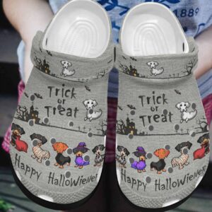 Dachshund Personalized Clog Custom Crocs Comfortablefashion Style Comfortable For Women Men Kid Print 3D Trick Or Treat