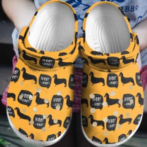 Dachshund Personalized Clog Custom Crocs Comfortablefashion Style Comfortable For Women Men Kid Print 3D Woof Woof