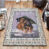 Dachshund Rainy Day Rug Sport Decor Gift Floor Decor Living Room Carpet Rug Area Rug - e88ffe15ff2e