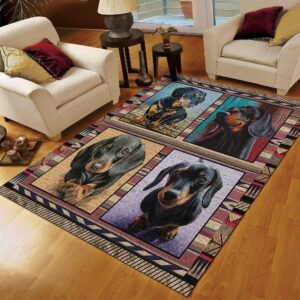 Dachshund Really Cute Rug Sport Decor Gift Floor Decor Living Room Carpet Rug Area Rug - bdb5fed2e426