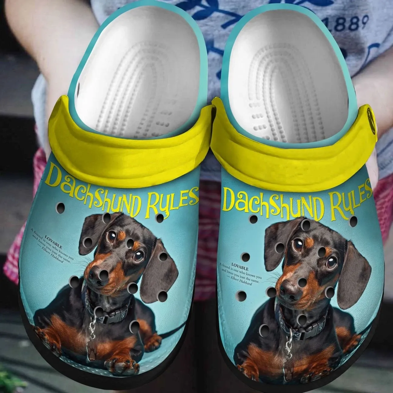Dachshund Rule Personalized Clog Custom Crocs Comfortablefashion Style Comfortable For Women Men Kid Print 3D Dachshund Rule Personalized Clog Custom Crocs Comfortablefashion Style Comfortable For Women Men Kid Print 3D