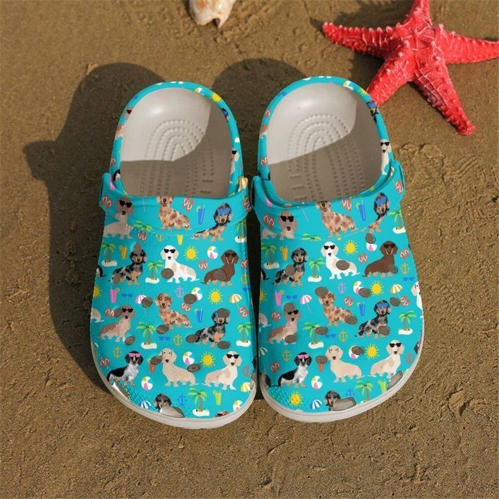 Dachshund Summer Sku 725 Crocs Crocband Clog Comfortable For Mens Womens Classic Clog Water Shoes Dachshund Summer Sku 725 Crocs Crocband Clog Comfortable For Mens Womens Classic Clog Water Shoes