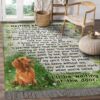 Dachshund Waiting At The Door Rug Sport Decor Gift Floor Decor Living Room Carpet Rug Area Rug - e91ccef9be89