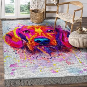 Dachshund Water Color Painting Rug Sport Decor Gift Floor Decor Living Room Carpet Rug Area Rug - c9068f6ab8db