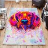 Dachshund Water Color Painting Rug Sport Decor Gift Floor Decor Living Room Carpet Rug Area Rug - fbec29f263b4