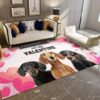 Dachshunds Are My Valentine Rug Sport Decor Gift Floor Decor Living Room Carpet Rug Area Rug - 2ee6d7550cf4
