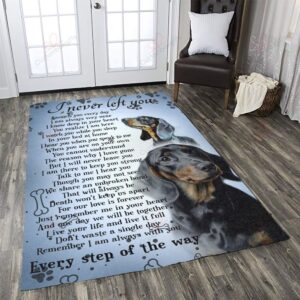 Dachshunds I Never Left You Rug Sport Decor Gift Floor Decor Living Room Carpet Rug Area Rug - e1f9458d5a89