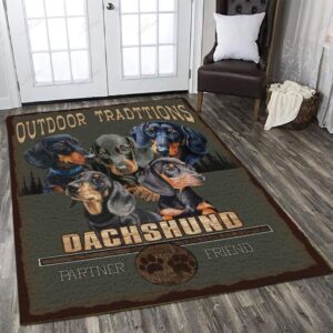 Dachshunds My Friend Rug Sport Decor Gift Floor Decor Living Room Carpet Rug Area Rug - 51e4bc6af17d