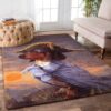 Dachshunds Sunset Rug Sport Decor Gift Floor Decor Living Room Carpet Rug Area Rug - 844bd1fdc1fe