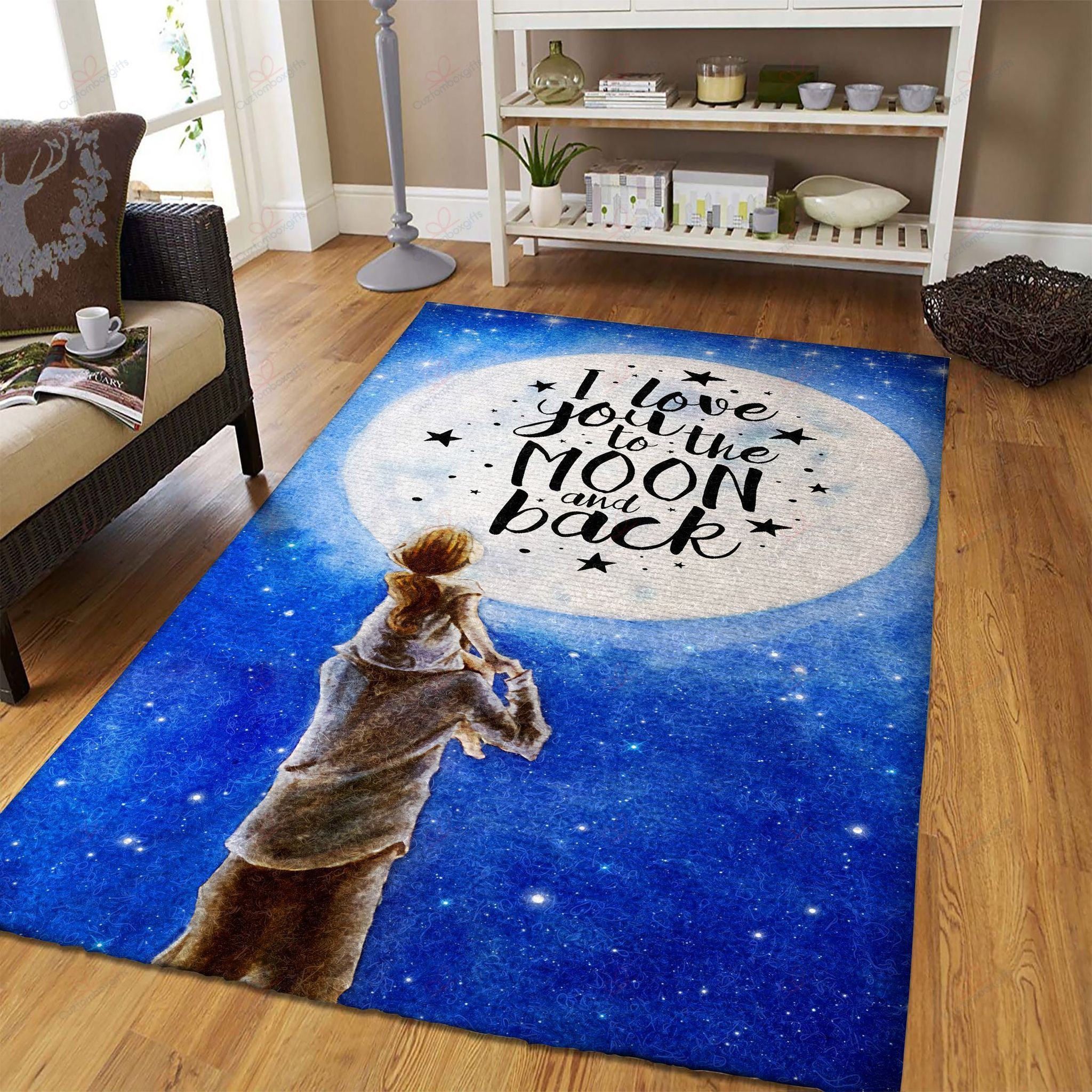 Dad And Daughter I Love You To The Moon And Back Rug Sport Decor Gift Floor Decor Living Room Carpet Rug Area Rug - 95cb14684582 Dad And Daughter I Love You To The Moon And Back Rug Sport Decor Gift Floor Decor Living Room Carpet Rug Area Rug - 95cb14684582