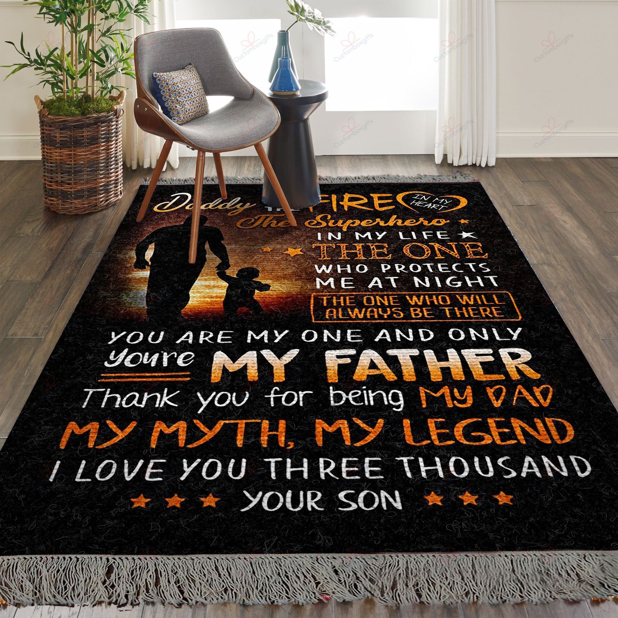 Daddy My Dad My Myth My Legend I Love You 3000 1 Rug Sport Decor Gift Floor Decor Living Room Carpet Rug Area Rug - 7da4cf5670e1 Daddy My Dad My Myth My Legend I Love You 3000 1 Rug Sport Decor Gift Floor Decor Living Room Carpet Rug Area Rug - 7da4cf5670e1
