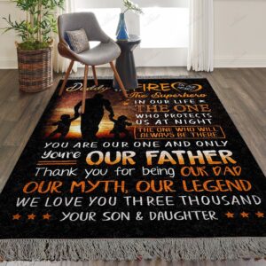 Daddy My Dad My Myth My Legend I Love You 3000 2 Rug Sport Decor Gift Floor Decor Living Room Carpet Rug Area Rug - ddeb5742119c