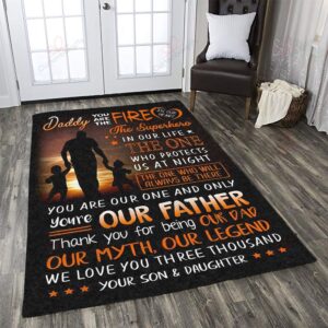Daddy My Dad My Myth My Legend I Love You 3000 2 Rug Sport Decor Gift Floor Decor Living Room Carpet Rug Area Rug - 44aae316ab62