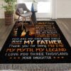 Daddy My Dad My Myth My Legend I Love You 3000 Rug Sport Decor Gift Floor Decor Living Room Carpet Rug Area Rug - ebed8dbed4c7