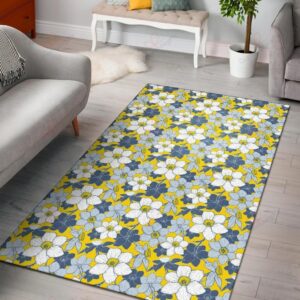Daffodils Pattern 1 Rug Sport Decor Gift Floor Decor Living Room Carpet Rug Area Rug - 466425c25a31