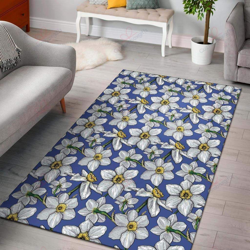 Daffodils Pattern Rug Sport Decor Gift Floor Decor Living Room Carpet Rug Area Rug - 3209050c8f0d Daffodils Pattern Rug Sport Decor Gift Floor Decor Living Room Carpet Rug Area Rug - 3209050c8f0d