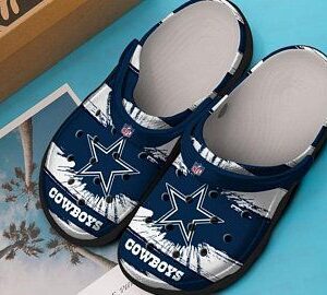 Dallas Crocs Cowboy Crocband Clog Comfortable For Mens And Womens Classic Clog Water Shoes Comfortable