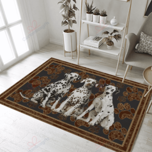 Dalmatian Black And White Rug Sport Decor Gift Floor Decor Living Room Carpet Rug Area Rug - fb0aa18c5fed