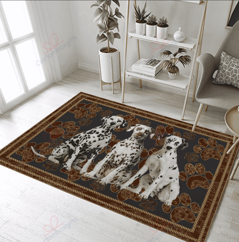 Dalmatian Black And White Rug Sport Decor Gift Floor Decor Living Room Carpet Rug Area Rug - fb0aa18c5fed Dalmatian Black And White Rug Sport Decor Gift Floor Decor Living Room Carpet Rug Area Rug - fb0aa18c5fed