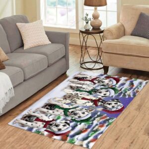 Dalmatian Dog 2 Rug Sport Decor Gift Floor Decor Living Room Carpet Rug Area Rug - a3561f3ebdf4