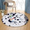 Dalmatian Dog Round Carpet Floor Rug Living Room Bedroom Decor Round Area Rug Carpet