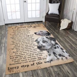 Dalmatian I Never Left You Rug Sport Decor Gift Floor Decor Living Room Carpet Rug Area Rug - 67f2c92d9f14