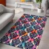 Damask Colorful Pattern Rug Sport Decor Gift Floor Decor Living Room Carpet Rug Area Rug - cdece49f4dbf